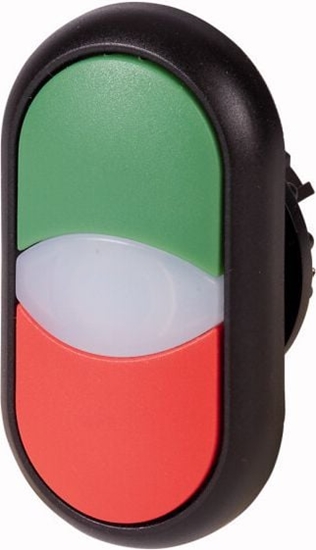 Picture of Eaton Napd przycisku podwójny zielony/czerwony z podwietleniem z samopowrotem M22S-DDL-GR (216699)