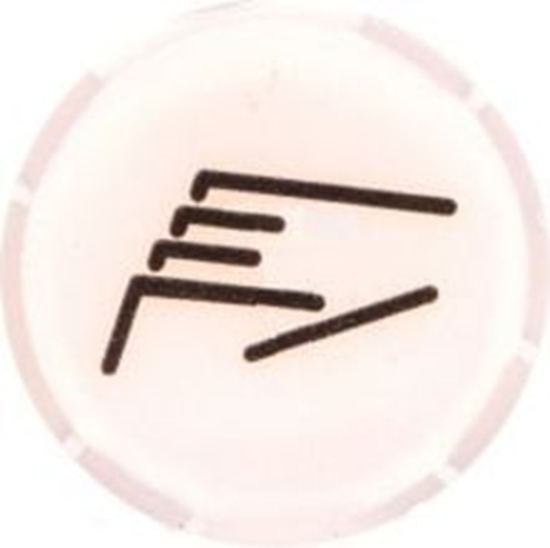 Picture of Eaton Soczewka przycisku 22mm paska biaa z symbolem RECZNE (218307)