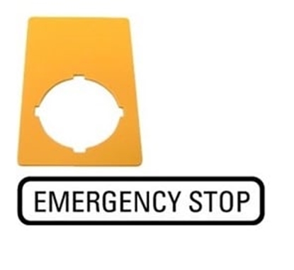 Picture of Eaton Szyld do przycisków M22-XZK-GB99 EMERGENCY STOP 216472