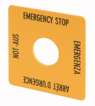 Picture of Eaton Tabliczka do przycisku bezpieczestwa z opisem M22-XYK1 - 216484