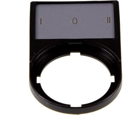 Picture of Eaton Tabliczka opisowa I-0-II 50 x 30mm czarna prostoktna M22S-ST-X93 (216486)
