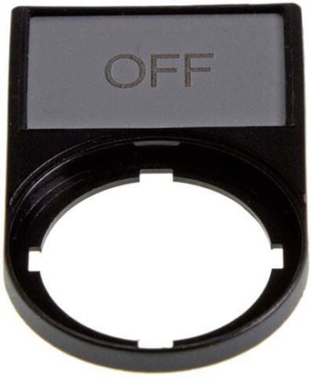 Picture of Eaton Tabliczka opisowa OFF 50 x 30mm czarna 22mm prostoktna M22S-ST-GB5 (218300)