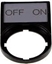 Picture of Eaton Tabliczka opisowa OFF-ON 50x30mm czarna prostoktna M22S-ST-GB10 (216499)
