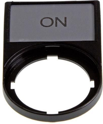 Picture of Eaton Tabliczka opisowa ON 50 x 30mm czarna 22mm prostoktna M22S-ST-GB6 (216496)