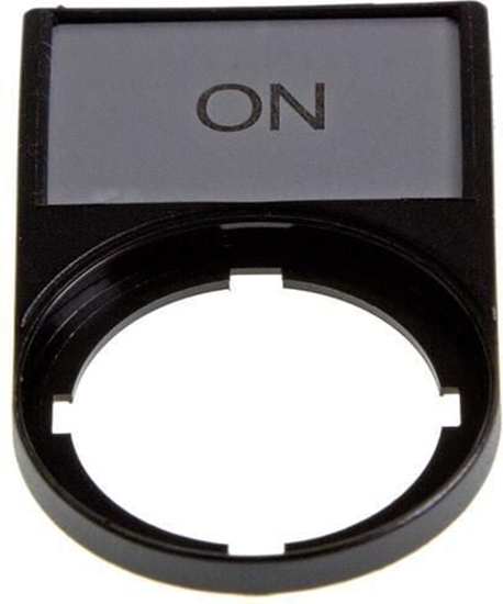Picture of Eaton Tabliczka opisowa ON 50 x 30mm czarna 22mm prostoktna M22S-ST-GB6 (216496)