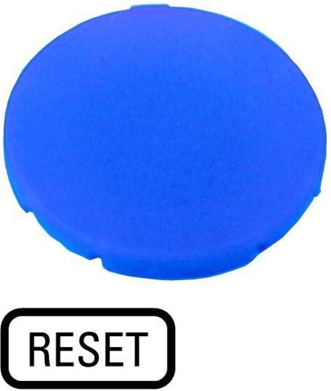 Picture of Eaton Wkadka przycisku 22mm paska niebieska z opisem RESET M22-XD-B-GB14 (218204)