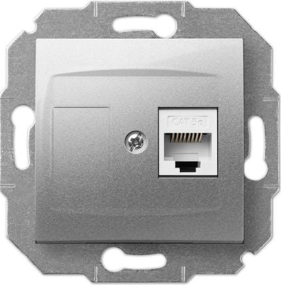 Attēls no Elektro-Plast Gniazdo komputerowe Carla RJ45 cat 5e srebrne (1748-16)