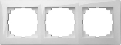 Attēls no Elektro-Plast Ramka potrójna Sentia uniwersalna biel (1473-00)