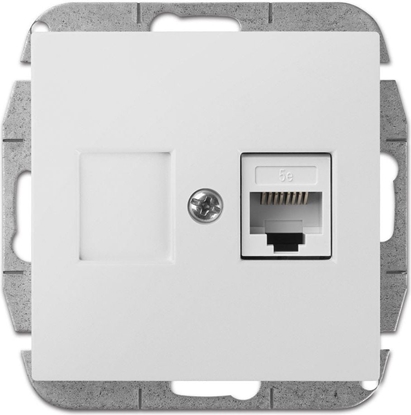 Attēls no Elektro-Plast Sentia Gniazdo komputerowe pojedyncze RJ45 kat.5e biae (1448-10)