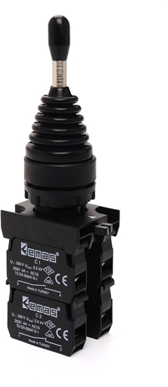 Picture of Emas Joystick czterokierunkowy 22mm bez samopowrotu 4Z (T0-CP707DJ40)