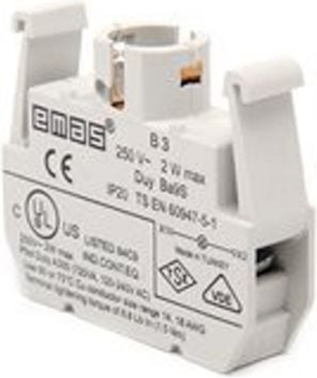 Picture of Emas Oprawka lampki arówka BA9s 230V AC bez lampki (T0-B3)