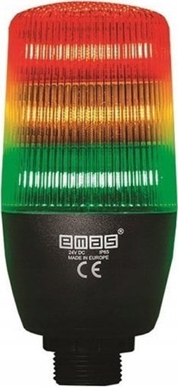Picture of Emas Wielofunkcyjna kolumna sygnalizacyjna LED trójkolorowa z buzzerem, 55mm, PLC, 24V AC/DC T0-IF5T024ZM05