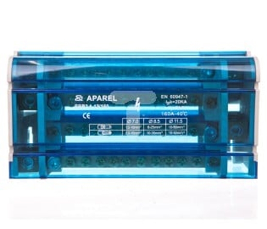 Picture of Ergom Blok rozdzielczy 4-torowy 1x11,5mm2+3x8,5mm2+8x7mm2 160A EBR2 4-12/160
