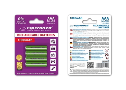 Изображение Esperanza Battery green AAA / R03 1000mAh 4 pcs.