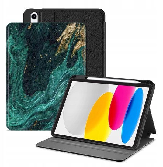 Picture of Etui na tablet 4kom.pl TECH-PROTECT LAMANO IPAD 10.9 10 / 2022 / 11 11 / 2025 ZIELONY AURA
