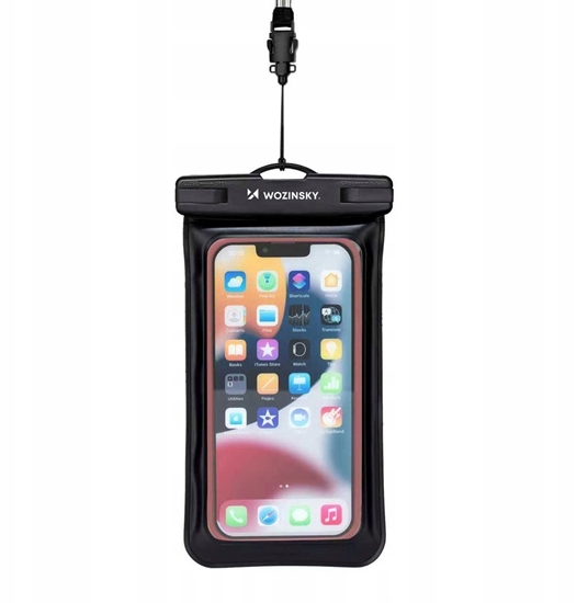 Picture of Etui Wozinsky WWE-01 wodoodporne z opask do telefonu armband PVC - czarne