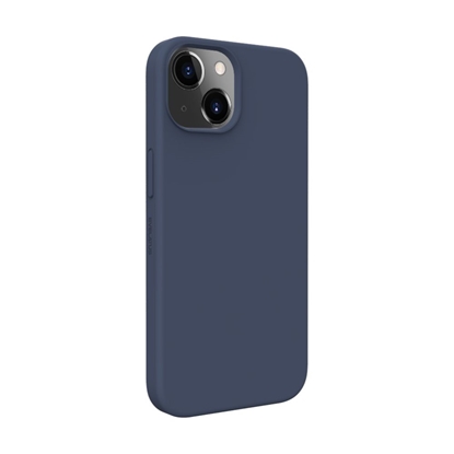 Picture of Evelatus Apple iPhone 14 / 13 Premium Magnetic Soft Touch Silicone Case Dark Blue