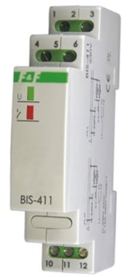 Picture of F&F Przekanik bistabilny 24V AC/AD 16A 1 modu - BIS-411-24V