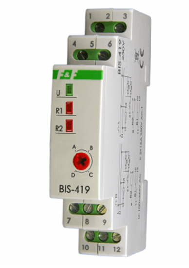 Изображение F&F Przekanik bistabilny BIS-419 czterofunkcyjny na szyn TH 35mm