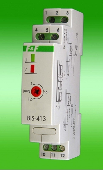 Picture of F&F Przekanik impulsowy 24V AC/DC 16A na szyn TH35 - BIS-413