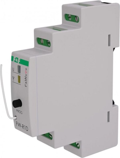 Изображение F&F Radiowy pojedynczy przekanik bistabilny - monta DIN 85÷265V AC/DC (FW-R1D)