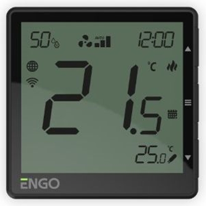 Attēls no Fan Coil termostats EFAN-230B melns WiFi, ENGO