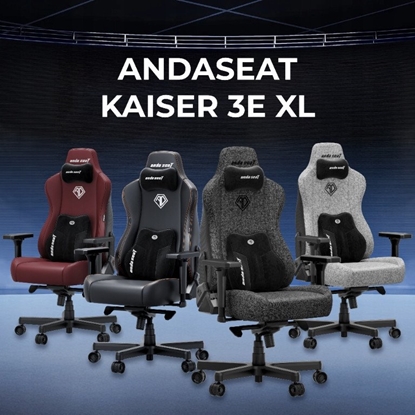 Изображение Fotel gamingowy materiaowy Anda Seat Kaiser 3E XL Dark Grey Fabric