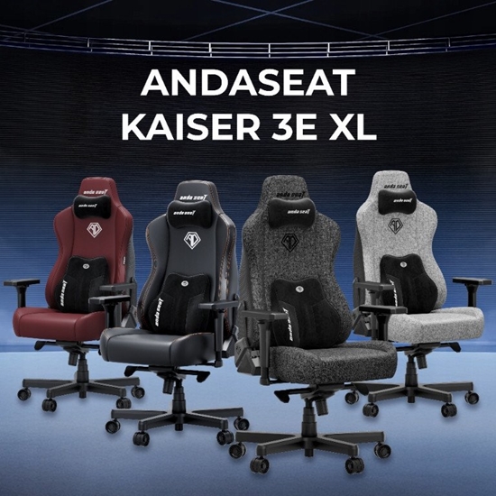 Изображение Fotel gamingowy materiaowy Anda Seat Kaiser 3E XL Dark Grey Fabric