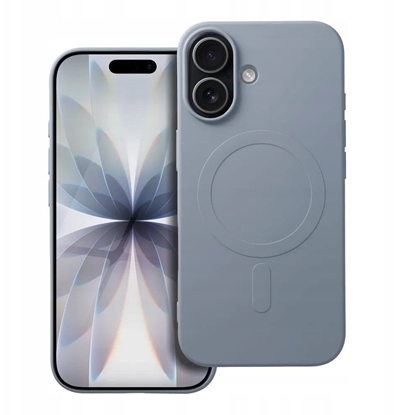 Attēls no Futera SILICONE MAG COVER (big hole) kompatybilny z MagSafe do IPHONE 17 jasny niebieski