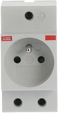 Attēls no Gniazdo na szyn z bolcem pro M compact 16A 230V M1174 2CSM110000R0711