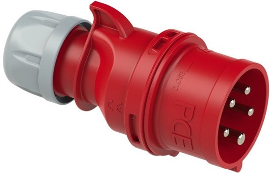 Picture of Gniazdo przenone 16A 4P 400V czerwone IP44 TURBO SHARK 214-6TT