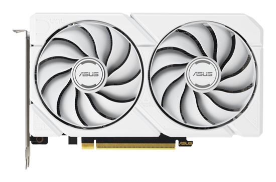 Picture of Graphics Card|ASUS|AMD|Radeon RX 9060 XT|16 GB|GDDR6|PCI Express 5.0|Active|DUAL-RX9060XT-16G-WH