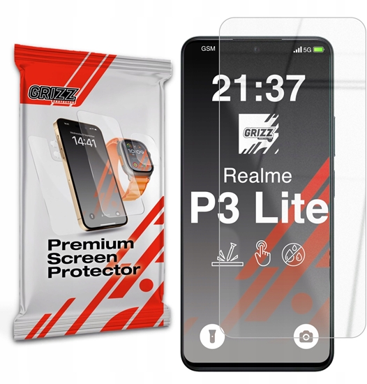 Picture of GrizzGlass Szko hybrydowe HybridGlass do Realme P3 Lite