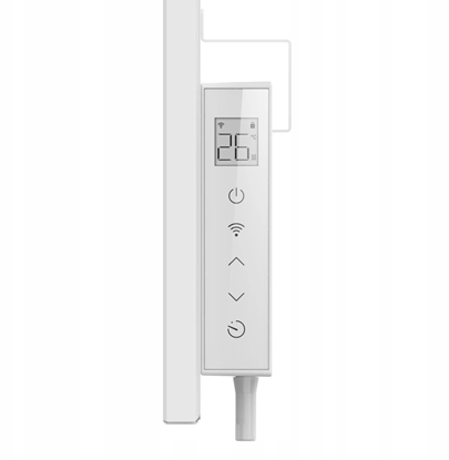 Изображение Grzejnik Thermoval Grzejnik elektryczny promiennik podczerwieni FIR Crystal 520 600 x 900 x 50 520W