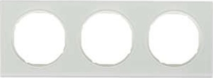 Attēls no Hager Berker R.3 Ramka potrójna szko hartowane biae 10132209