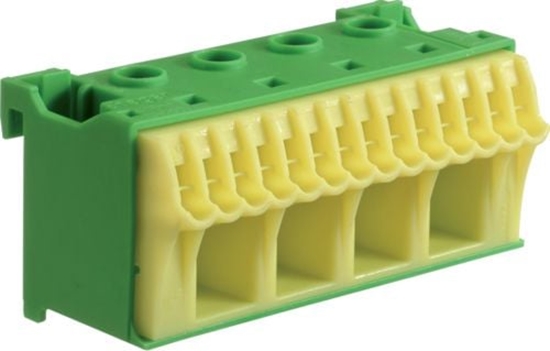 Изображение Hager Blok samozacisków 63A QC zielony 18 przyczy 33 x 75 x 75mm (KN18E)