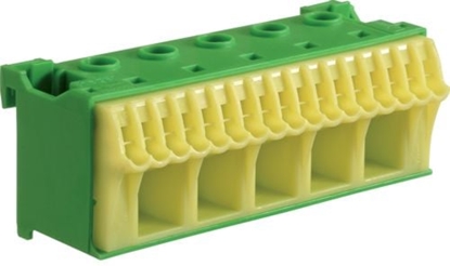 Изображение Hager Blok samozacisków QC 63A zielony 22 przyczy 33x90x34mm (KN22E)