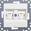 Attēls no Hager Gniazdo komputerowe LUMINA2 podwójne RJ45 kat.5e UTP biae - WL2120
