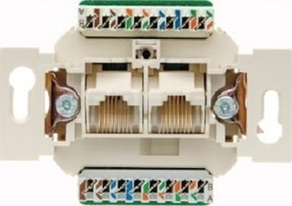 Attēls no Hager Gniazdo komputerowe UAE 8/8 pinowe nieekranowane kat.5e - 534576