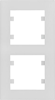 Attēls no Hager Lumina intense ramka 2-krotna pionowa biaa (WL5620)