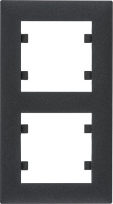 Attēls no Hager Lumina intense ramka 2-krotna pionowa czarna (WL5623)