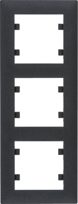 Attēls no Hager Lumina intense ramka 3-krotna pionowa czarna (WL5633)