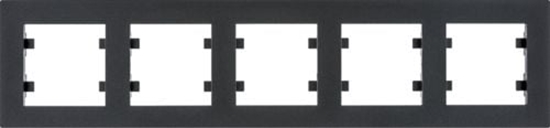 Picture of Hager Lumina intense ramka 5-krotna pozioma czarna (WL5753)