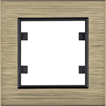 Attēls no Hager Lumina passion ramka 1-krotna aluminium mosidz (WL9014)