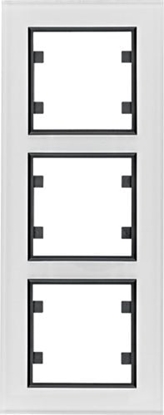 Attēls no Hager Lumina passion ramka 3-krotna pionowa szklana biaa (WL9130)