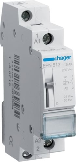 Picture of Hager Przekanik impulsowy 16A 24V AC 12V DC 1Z (EPN513)