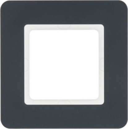Attēls no Hager Ramka 1-krotna antracyt aksamit lakierowany Q.7 10116186