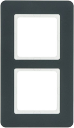 Attēls no Hager Ramka 2-krotna antracyt aksamit lakierowany Q.7 10126186