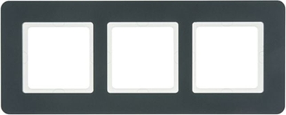 Attēls no Hager Ramka 3-krotna antracyt aksamit lakierowany Q.7 10136186