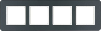 Attēls no Hager Ramka 4-krotna antracyt aksamit lakierowany Q.7 10146186